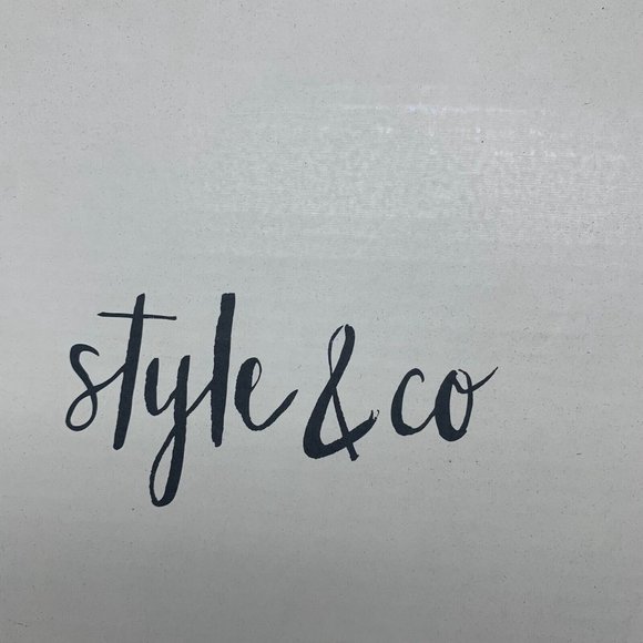 Style & Co‎ Masrinaaf Ankle Bootie Women's 10.5M Wine Side Zip Block Heel S0548 - Picture 8 of 10